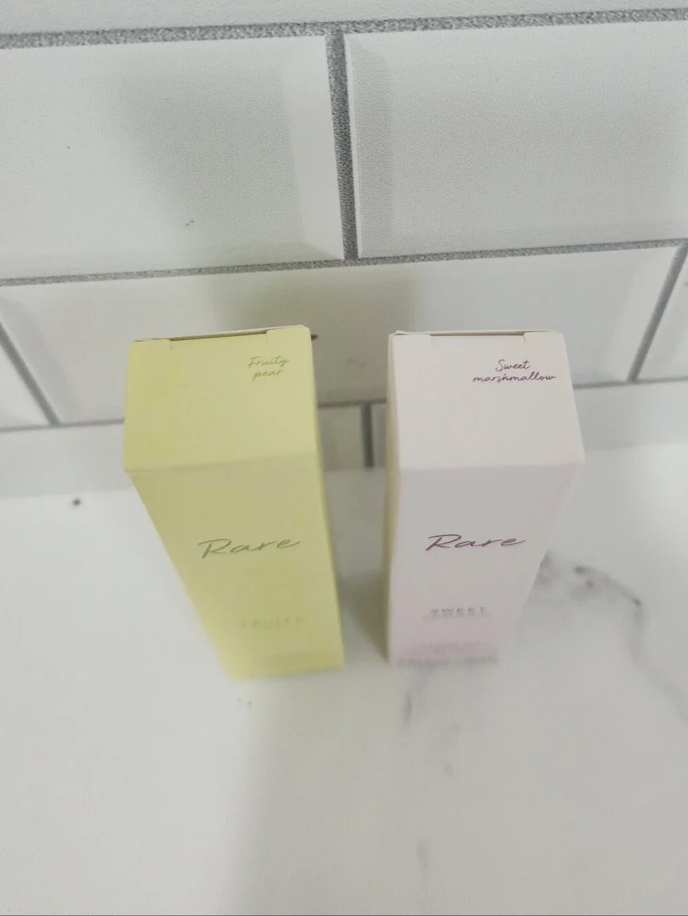 Rare Beauty Fragrance Layering Balm Bundle: Sweet Marshmallow & Fruity Pear